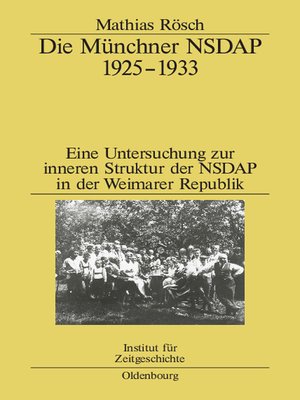 cover image of Die Münchner NSDAP 1925–1933